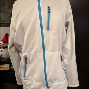 Eddie Bauer White and Blue Jacket